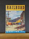 Railroad Magazine 1954 August Treat your horse to a train ride TP&W locos Horse