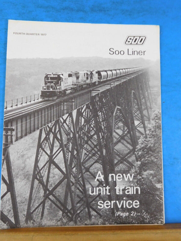 SOO Liner 1977 4th quarter Employee magazine Fertilizer unit train