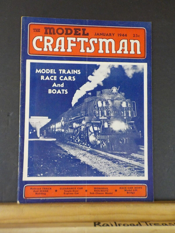 Model Craftsman RMC 1944 January Model trains race cars Boats Clearance car Mono