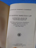 ICC Laws, Rules, And Instructions 1959 Locomotive Inspection Laws Black Cover