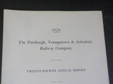 Pittsburgh Youngstown & Ashtabula Ry Annual Report 1929