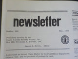 Upper Canada Railway Society Newsletter #268 May 1968 The  Field Hill mystery