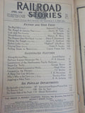 Railroad Stories Magazine 1936 April NWP Locos Street Car Thrills