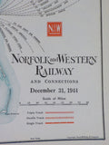 Norfolk and Western Railway Annual Report 50th Year ended December 31 1945  MAP