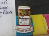 Jaycees Missouri Budweiser Lager Beer Can Red, White, Blue PIN
