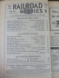 Railroad Stories Magazine 1935 June CNJ Oldest existing railway Picture stamps