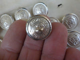 Pennsylvania Railroad small buttons Lot of 20 small silver buttons