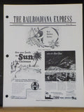Railroadiana Express 1983 Winter B&O Black and Gold Pattern Cups