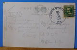 Postcard Fifty car UP freight train postmarked 1910.