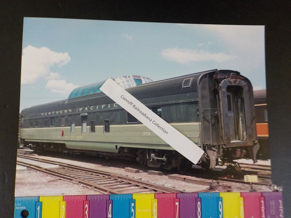 Photo Northern Pacific Railroad Passenger Car #375    8 X 11.5 Color