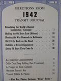 Traction Heritage #15 1970 May Vol 3 #3 Selections 1942 Transit Journal