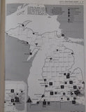 Rand McNally Michigan Standard Reference Map and Guide 1972 SC