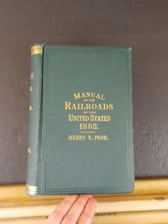 Poor's Manual of Railroads 1882   History rolling stock more