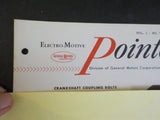 EMD Pointers 1957 October 1 Vol 1 #70 Crankshaft coupling bolts