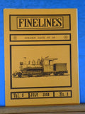 Finelines 1/4' scale Fine Lines Magazine 1968 July WW&F Creamery Car Golden Gate
