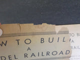 How To Build A Model Railroad By H V Loose  COVER damage 19.38