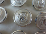 Pennsylvania Railroad small buttons Lot of 20 small silver buttons