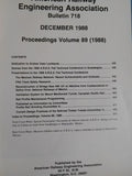 American Railway Engineering Association Bulletin 718 December 1988 Volume 89