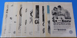 Ads Santa Fe Railroad Lot #4 Advertisements from various magazines (10)