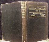 Earning Power Of Railroads 1918-1919, The Jas H Oliphant & Co 422 pages