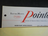 EMD Pointers 1965 March 9 Water Pump improvements