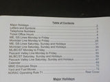 NJ Transit Rail Operations Hoboken Division Employee Timetable 2011 August 14