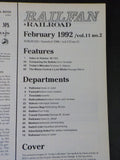 Railfan & Railroad Magazine 1992 February Today’s Missabe