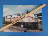 Photo Seaboard Coast Line Locomotive #547 8X11.5 Color white w/ red