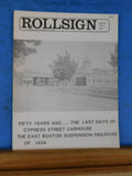 Rollsign Magazine of New England Transit News 1984 March April