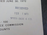 ICC Financial & Operating Statistics Six Months Ended 1972 June 30 1972