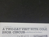 White Tops Circus Magazine 1943 April May Two-Day Visit with Cole Bros Circus