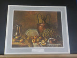 Renaissance Lithographic Print Francois Bonvin Still Life Lithographic