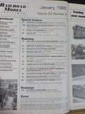 Railroad Model Craftsman Magazine 1985 January Trackwork basics Clinchfield cabo