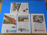 Ads General Motors EMD Lot #4 Advertisements from various magazines (10)