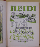 Heidi by Johanna Spyri Vintage Book by Whitman Publishing Company Red Cover