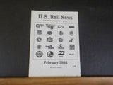 US Rail News 1984 February Our 1st Year Marketplace for the Railroad Industry &