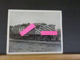 Photo M-K-T Railway Locomotive #154 8 X 10 Black & White Striped front