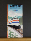 Amtrak Public Timteable Lot of 5 National  Timetables 1980-1987