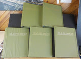 Railfan Magazine Binders Lot of 5  Green