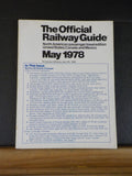 Official Railway Guide 1978 May North American passenger travel edition