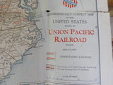 Map Union Pacific Railroad Map of the United States 1941 April 1