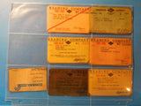 Pass Lot of 7 Reading Company Railroad Annual Employees 1956 - 1972 Conrail