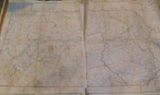 Map Pennsylvania Showing Post Offices 1957 showing railroads