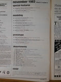 Railroad Model Craftsman Magazine 1982 November RS3 tuneup Building a flat motor