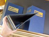 Model Railroader Magazine Binders 5 approx 5 inch binders with rods Blue USED