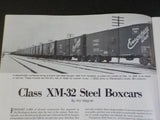 Burlington Bulletin #7 Class XM-32 steel Boxcars