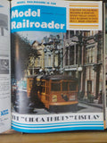 Model Railroader Magazine Complete year in MR blue binders 1975  12 issues