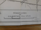 Map Boulder Yards of The Denver, Boulder & Western RR 9-13-61 Culbertson Mill sp
