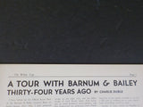 White Tops Circus Magazine 1947 January February A Tour with Barnum & Bailey