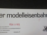Der Modelleisenbahner 1972 Januar Trade journal for model railroaders